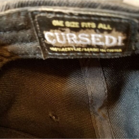 Cursedi Army Hat One Size Mostly Black‎ - Picture 6 of 6